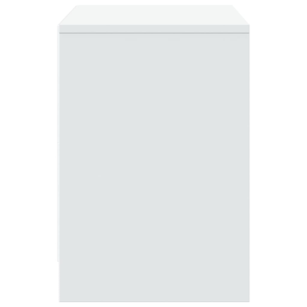 Έπιπλο Τηλεόρασης με LED Λευκό 100x34x50 εκ. από Επεξ. Ξύλο - Pakobazaar