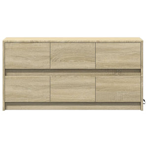 Έπιπλο Τηλεόρασης με LED Sonoma Δρυς 100x34x50 εκ. Επεξ. Ξύλο - Pakobazaar