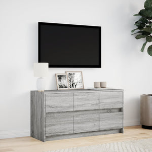 Έπιπλο Τηλεόρασης με LED Γκρι Sonoma 100x34x50 εκ. Επεξ. Ξύλο - Pakobazaar
