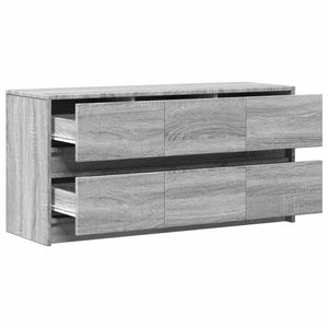 Έπιπλο Τηλεόρασης με LED Γκρι Sonoma 100x34x50 εκ. Επεξ. Ξύλο - Pakobazaar