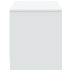 Έπιπλο Τηλεόρασης με LED Λευκό 97x34x40 εκ. από Επεξ. Ξύλο - Pakobazaar