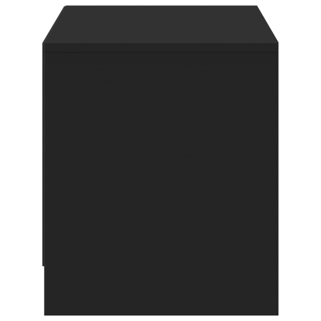 Έπιπλο Τηλεόρασης με LED Μαύρο 97x34x40 εκ. από Επεξ. Ξύλο - Pakobazaar