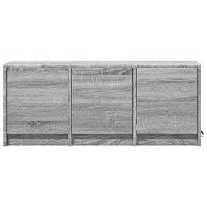 Έπιπλο Τηλεόρασης με LED Γκρι Sonoma 97x34x40 εκ. Επεξ. Ξύλο - Pakobazaar
