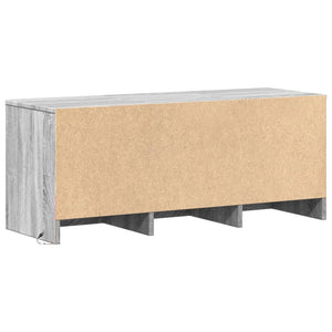 Έπιπλο Τηλεόρασης με LED Γκρι Sonoma 97x34x40 εκ. Επεξ. Ξύλο - Pakobazaar