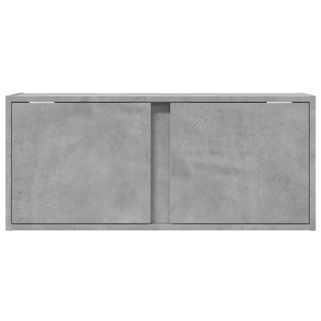 Έπιπλο Τηλεόρασης με LED Γκρι Σκυροδέματος 80x31x35 εκ. - Pakobazaar