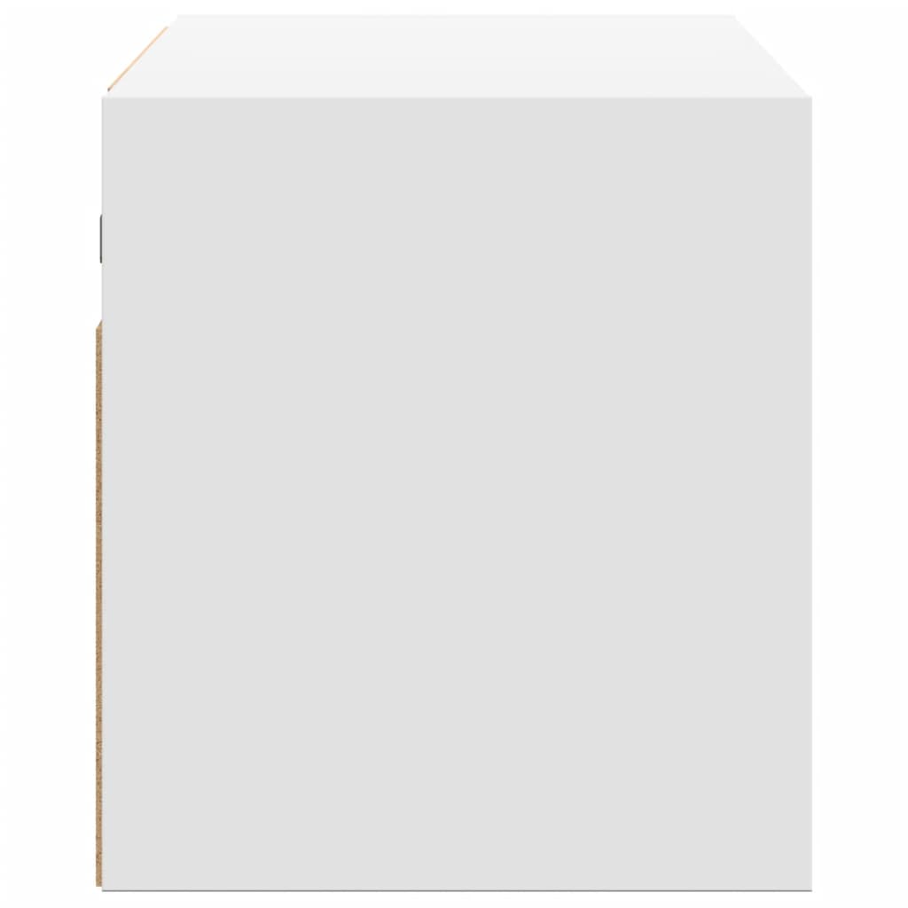 Έπιπλο Τοίχου Τηλεόρασης με LED Λευκό 100x31x35 εκ. - Pakobazaar