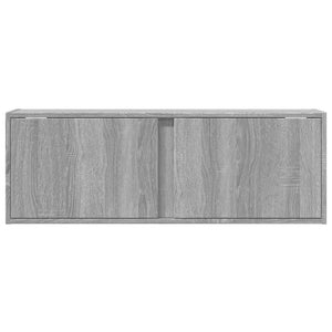 Έπιπλο Τοίχου Τηλεόρασης με LED Γκρι Sonoma 100x31x35 εκ. - Pakobazaar