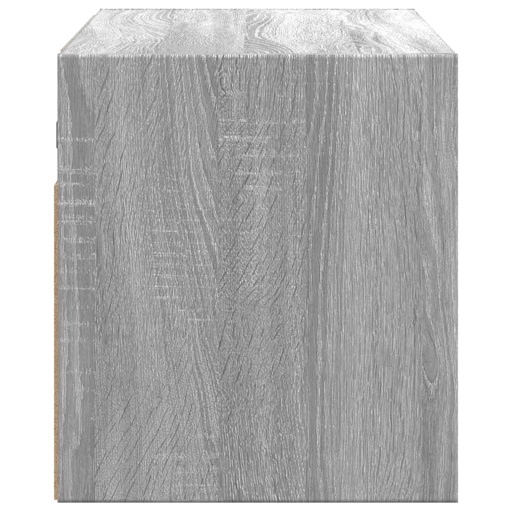 Έπιπλο Τοίχου Τηλεόρασης με LED Γκρι Sonoma 100x31x35 εκ. - Pakobazaar