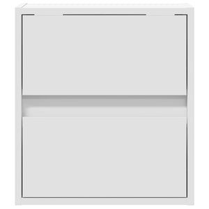 Έπιπλο Τοίχου Τηλεόρασης με LED Λευκό 41x31x45 εκ.