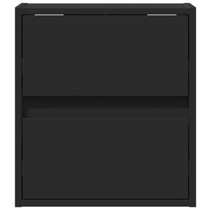 Έπιπλο Τοίχου Τηλεόρασης με LED Μαύρο 41x31x45 εκ.