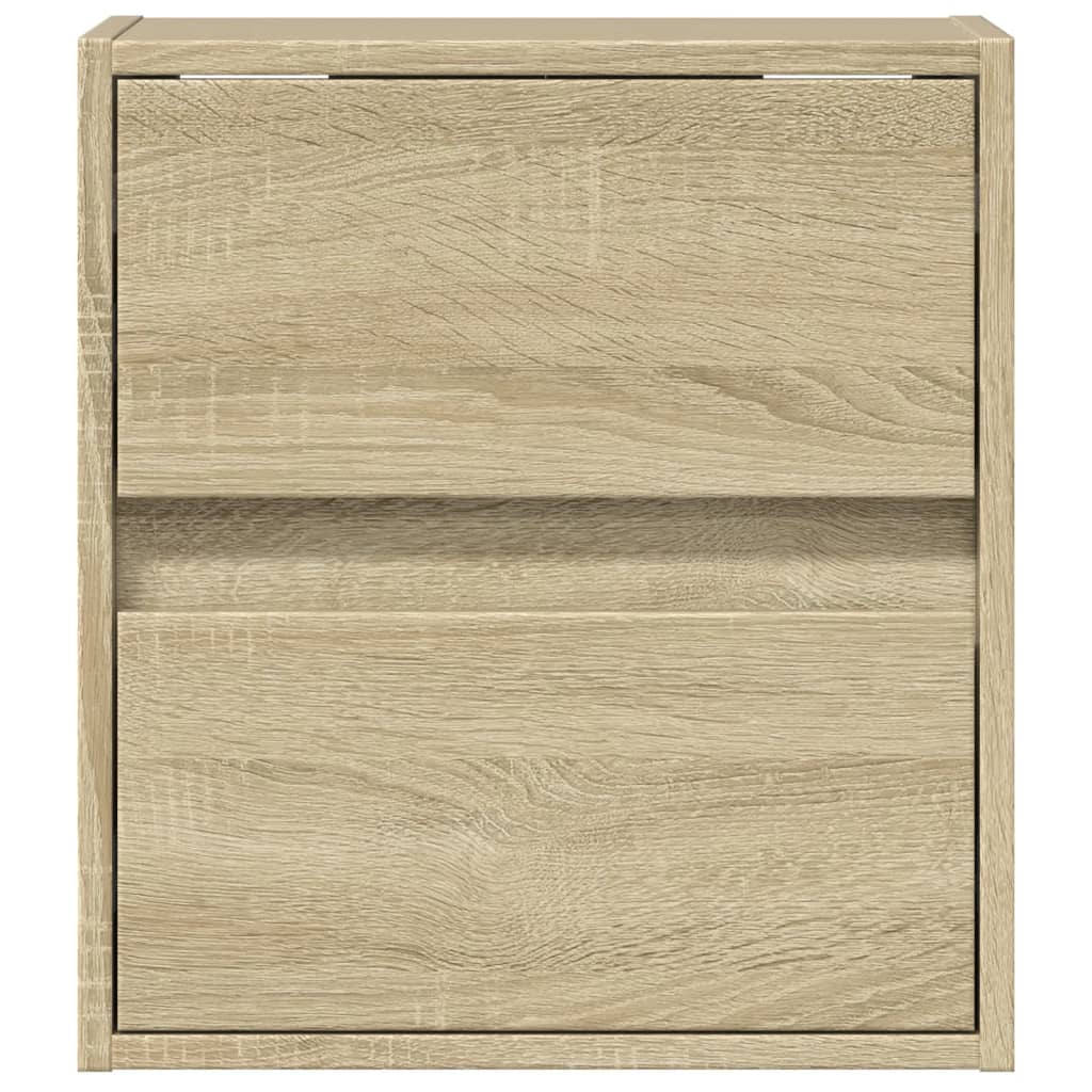 Έπιπλο Τοίχου Τηλεόρασης με LED Sonoma Δρυς 41x31x45 εκ. - Pakobazaar