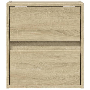 Έπιπλο Τοίχου Τηλεόρασης με LED Sonoma Δρυς 41x31x45 εκ. - Pakobazaar