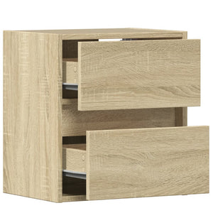 Έπιπλο Τοίχου Τηλεόρασης με LED Sonoma Δρυς 41x31x45 εκ. - Pakobazaar