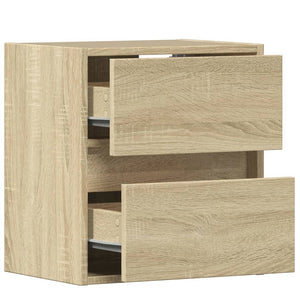 Έπιπλα Τοίχου Τηλ. με LED 2 Τεμ. Sonoma Δρυς 41x31x45 εκ. - Pakobazaar