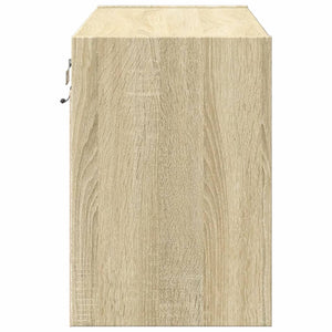 Έπιπλο Τοίχου Τηλεόρασης με LED Sonoma Δρυς 80x31x45 εκ. - Pakobazaar