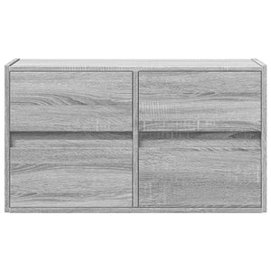 Έπιπλο Τοίχου Τηλεόρασης με LED Γκρι Sonoma 80x31x45 εκ. - Pakobazaar