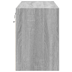 Έπιπλο Τοίχου Τηλεόρασης με LED Γκρι Sonoma 80x31x45 εκ. - Pakobazaar