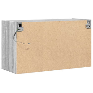 Έπιπλο Τοίχου Τηλεόρασης με LED Γκρι Sonoma 80x31x45 εκ. - Pakobazaar