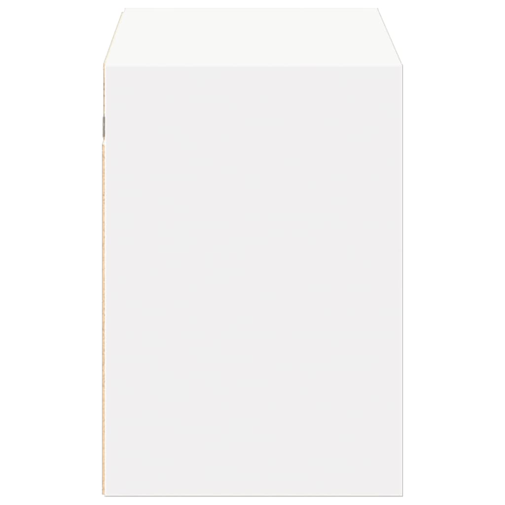 Έπιπλο Τοίχου Τηλεόρασης με LED Λευκό 100x31x45 εκ. - Pakobazaar