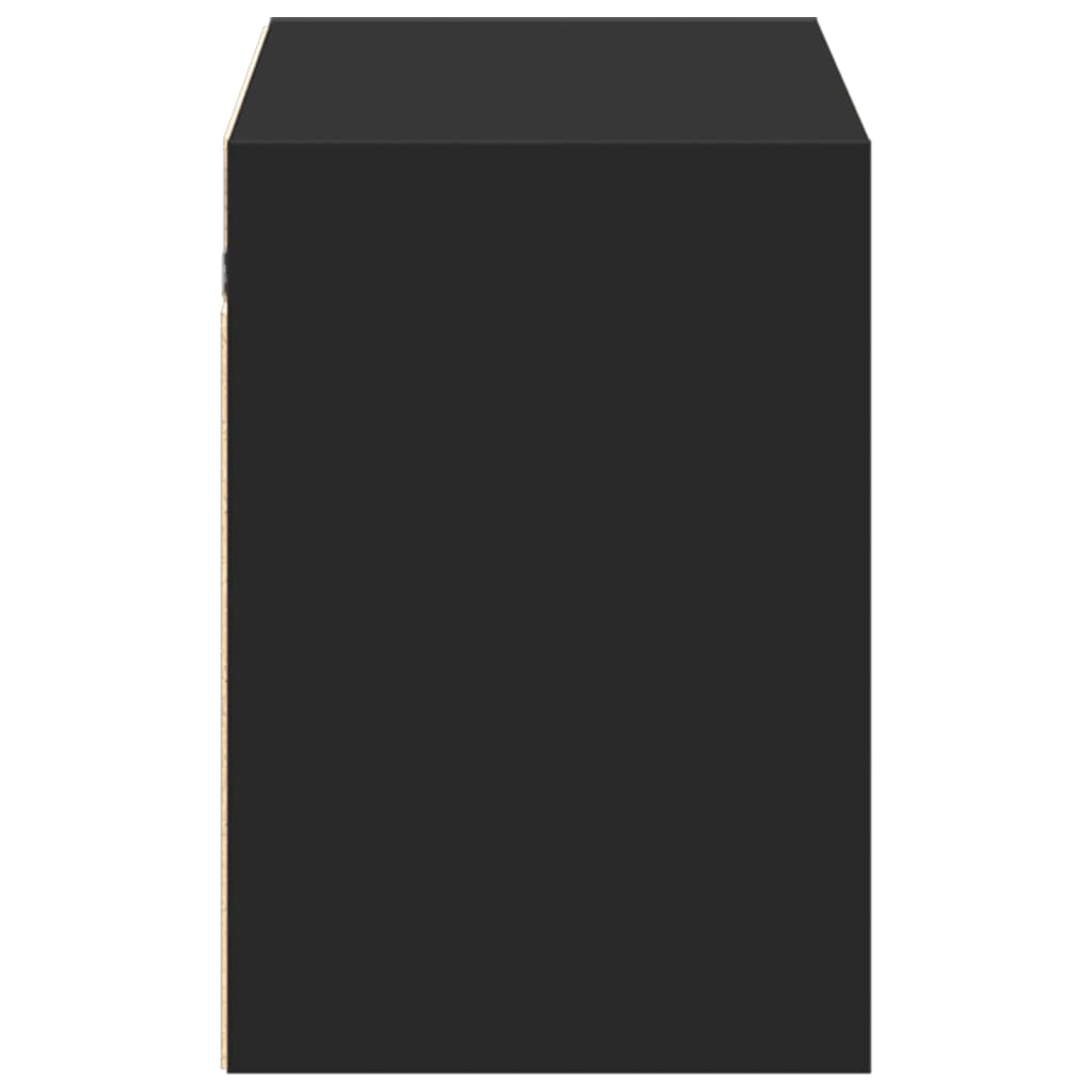 Έπιπλο Τοίχου Τηλεόρασης με LED Μαύρο 100x31x45 εκ. - Pakobazaar