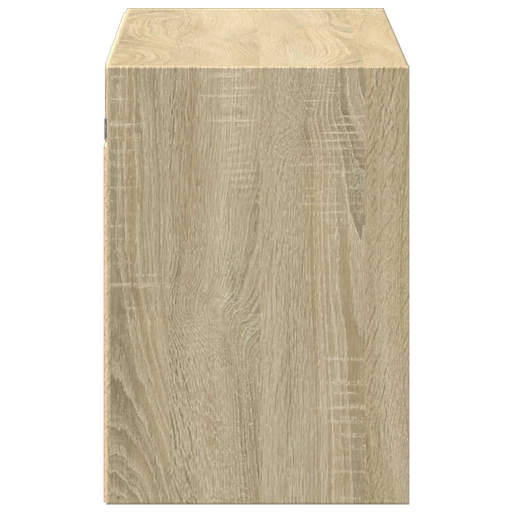 Έπιπλο Τοίχου Τηλεόρασης με LED Sonoma Δρυς 100x31x45 εκ. - Pakobazaar