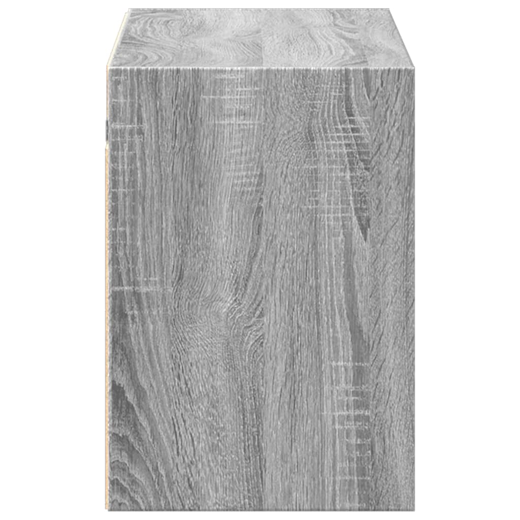 Έπιπλο Τοίχου Τηλεόρασης με LED Γκρι Sonoma 100x31x45 εκ. - Pakobazaar