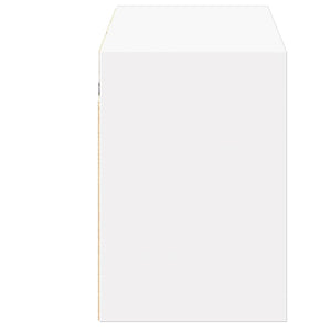 Έπιπλο Τοίχου Τηλεόρασης με LED Λευκό 130x31x45 εκ. - Pakobazaar