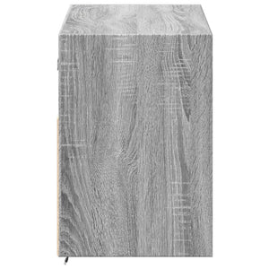 Έπιπλο Τοίχου Τηλεόρασης με LED Γκρι Sonoma 100x31x45 εκ. - Pakobazaar