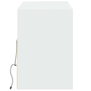 Έπιπλο Τοίχου Τηλεόρασης με LED Λευκό 130x31x45 εκ. - Pakobazaar