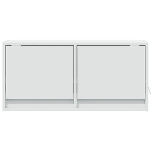 Έπιπλο Τοίχου Τηλεόρασης με LED Λευκό 80x31x38 εκ. - Pakobazaar