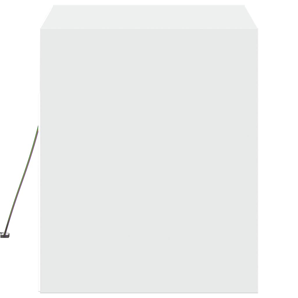 Έπιπλο Τοίχου Τηλεόρασης με LED Λευκό 80x31x38 εκ. - Pakobazaar