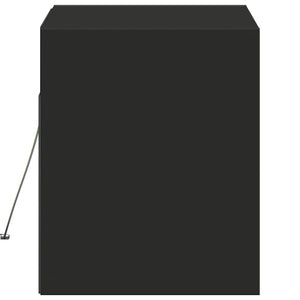 Έπιπλο Τοίχου Τηλεόρασης με LED Μαύρο 80x31x38 εκ. - Pakobazaar