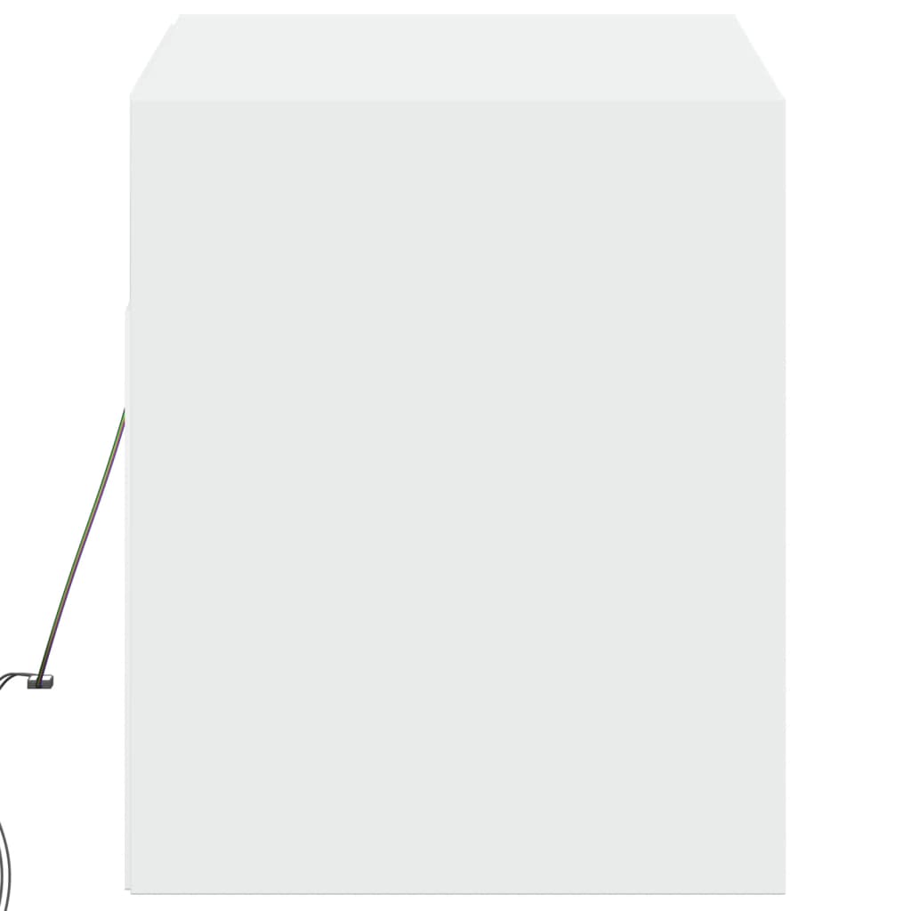 Έπιπλο Τοίχου Τηλεόρασης με LED Λευκό 100x31x38 εκ. - Pakobazaar