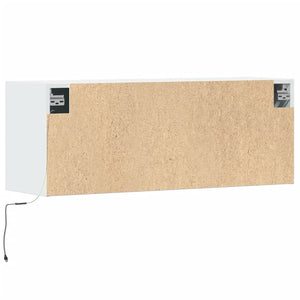 Έπιπλο Τοίχου Τηλεόρασης με LED Λευκό 100x31x38 εκ. - Pakobazaar