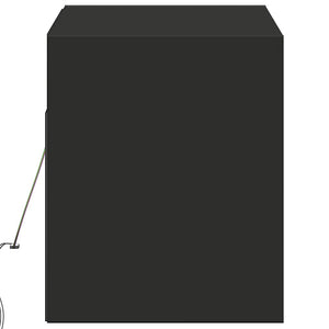 Έπιπλο Τοίχου Τηλεόρασης με LED Μαύρο 100x31x38 εκ.
