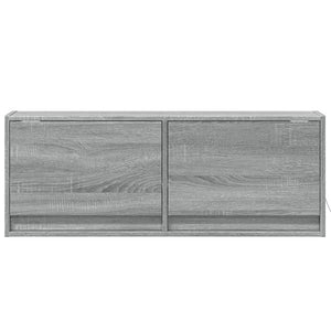 Έπιπλο Τοίχου Τηλεόρασης με LED Γκρι Sonoma 100x31x38 εκ. - Pakobazaar