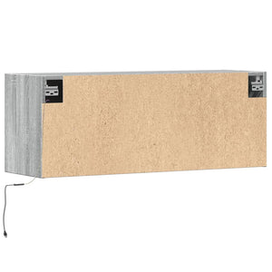 Έπιπλο Τοίχου Τηλεόρασης με LED Γκρι Sonoma 100x31x38 εκ. - Pakobazaar
