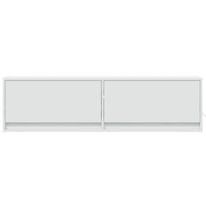Έπιπλο Τοίχου Τηλεόρασης με LED Λευκό 140x31x38 εκ. - Pakobazaar
