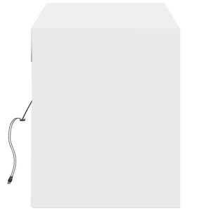 Έπιπλο Τοίχου Τηλεόρασης με LED Λευκό 140x31x38 εκ. - Pakobazaar