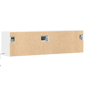 Έπιπλο Τοίχου Τηλεόρασης με LED Λευκό 140x31x38 εκ. - Pakobazaar
