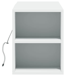 Έπιπλο Τοίχου Τηλεόρασης με LED Λευκό 135x31x39,5 εκ. - Pakobazaar