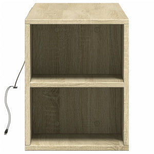 Έπιπλο Τοίχου Τηλεόρασης με LED Sonoma Δρυς 135x31x39,5 εκ. - Pakobazaar