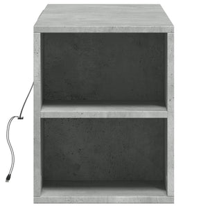 Έπιπλο Τηλεόρασης με LED Γκρι Σκυροδέματος 135x31x39,5 εκ. - Pakobazaar