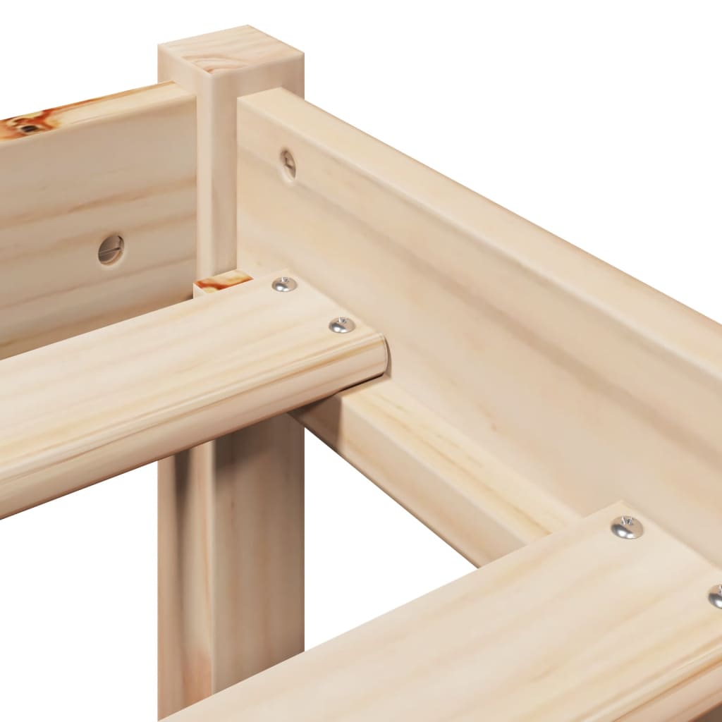 Σκελετός Κρεβατιού Χωρίς Στρώμα 100x200 εκ. Μασίφ Πεύκο
