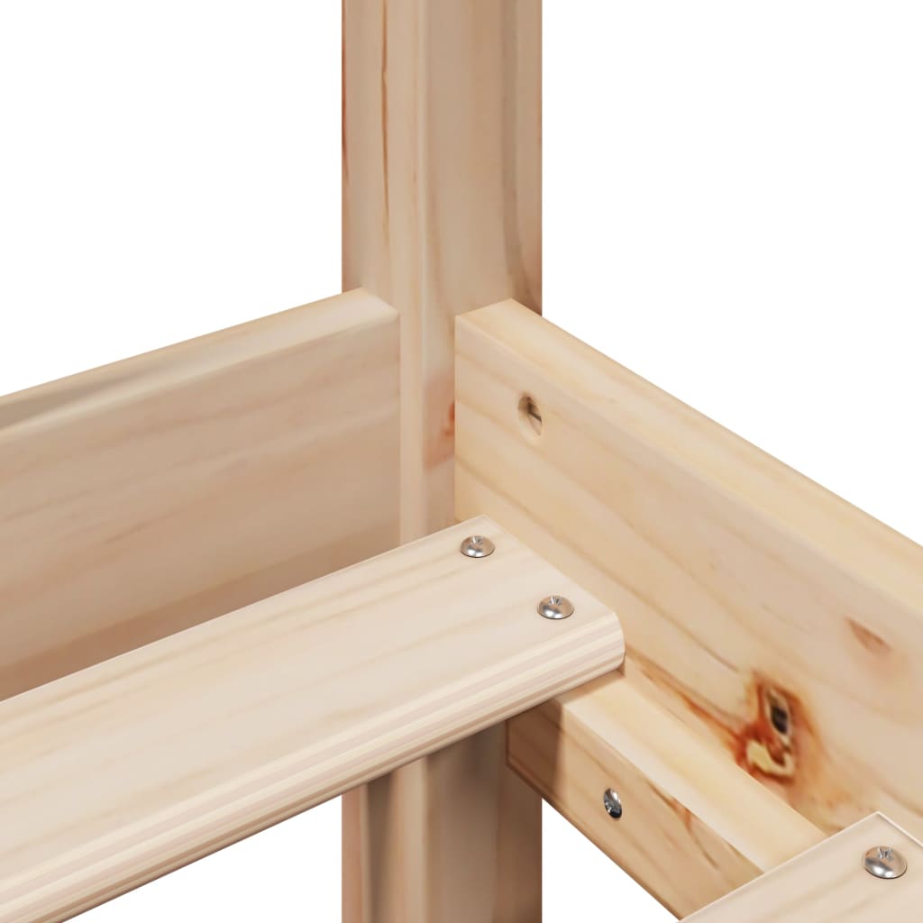 Σκελετός Κρεβατιού Χωρίς Στρώμα 100x200 εκ. Μασίφ Πεύκο