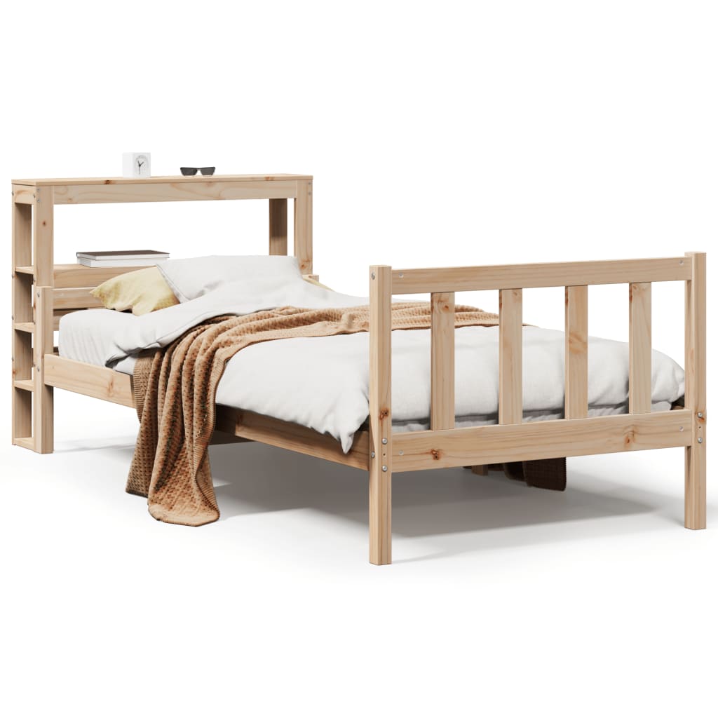 Σκελετός Κρεβατιού Χωρίς Στρώμα 100x200 εκ. Μασίφ Πεύκο