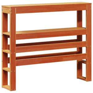 Πλαίσιο Κρεβατιού Κεφαλάρι Καφέ Κεριού 90x190 εκ. Μασίφ Πεύκο
