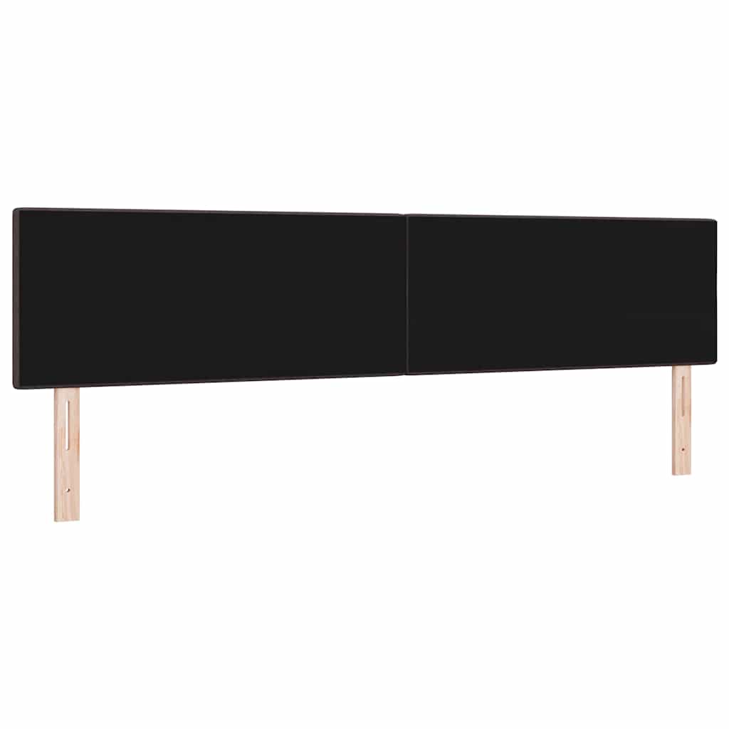 LED κεφαλάρι με LED ταινίες φωτός Σκούρο Καφέ 200 cm ύφασμα - Pakobazaar
