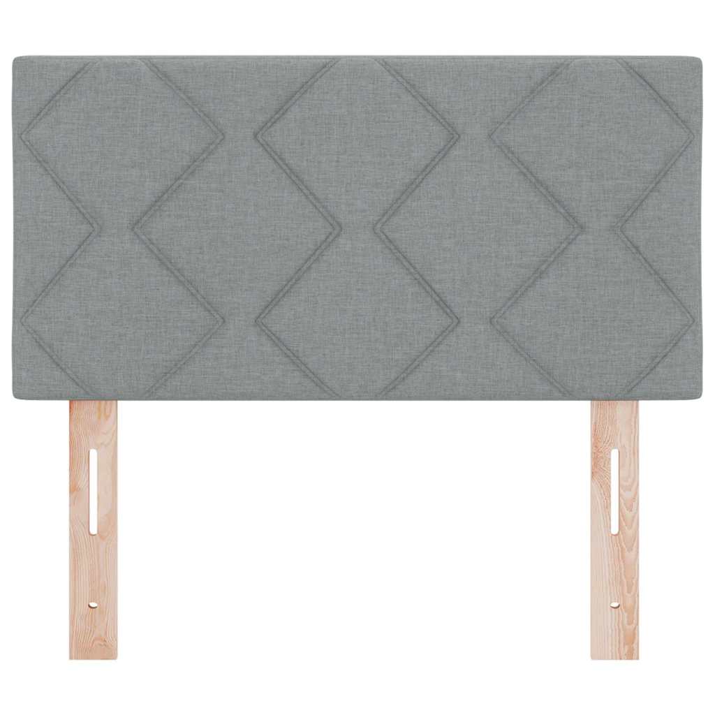 LED κεφαλάρι Ανοιχτό γκρι 80 cm ύφασμα