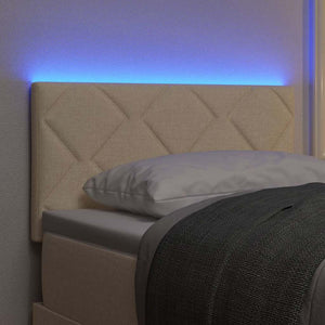 LED κεφαλάρι Κρεμ ύφασμα